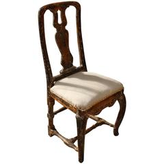 18th Century Swedish Painted Chair