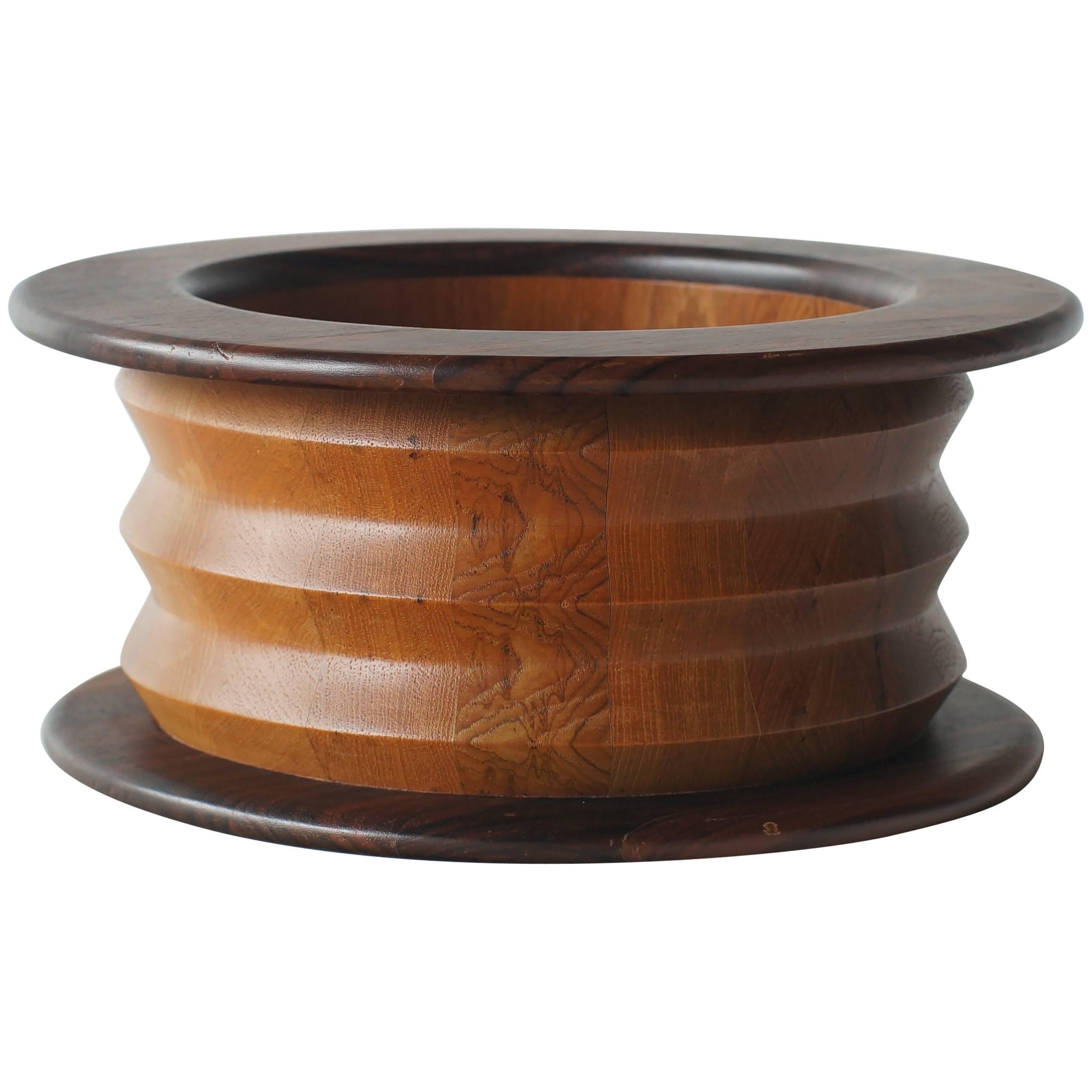 Ettore Sottsass Wood Bowl for Malay