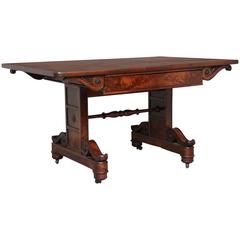 19th Century William IV Mahogany Writing Table Desk