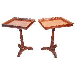 Antique Regency Rosewood Gillows, Pair of Lamp Tables