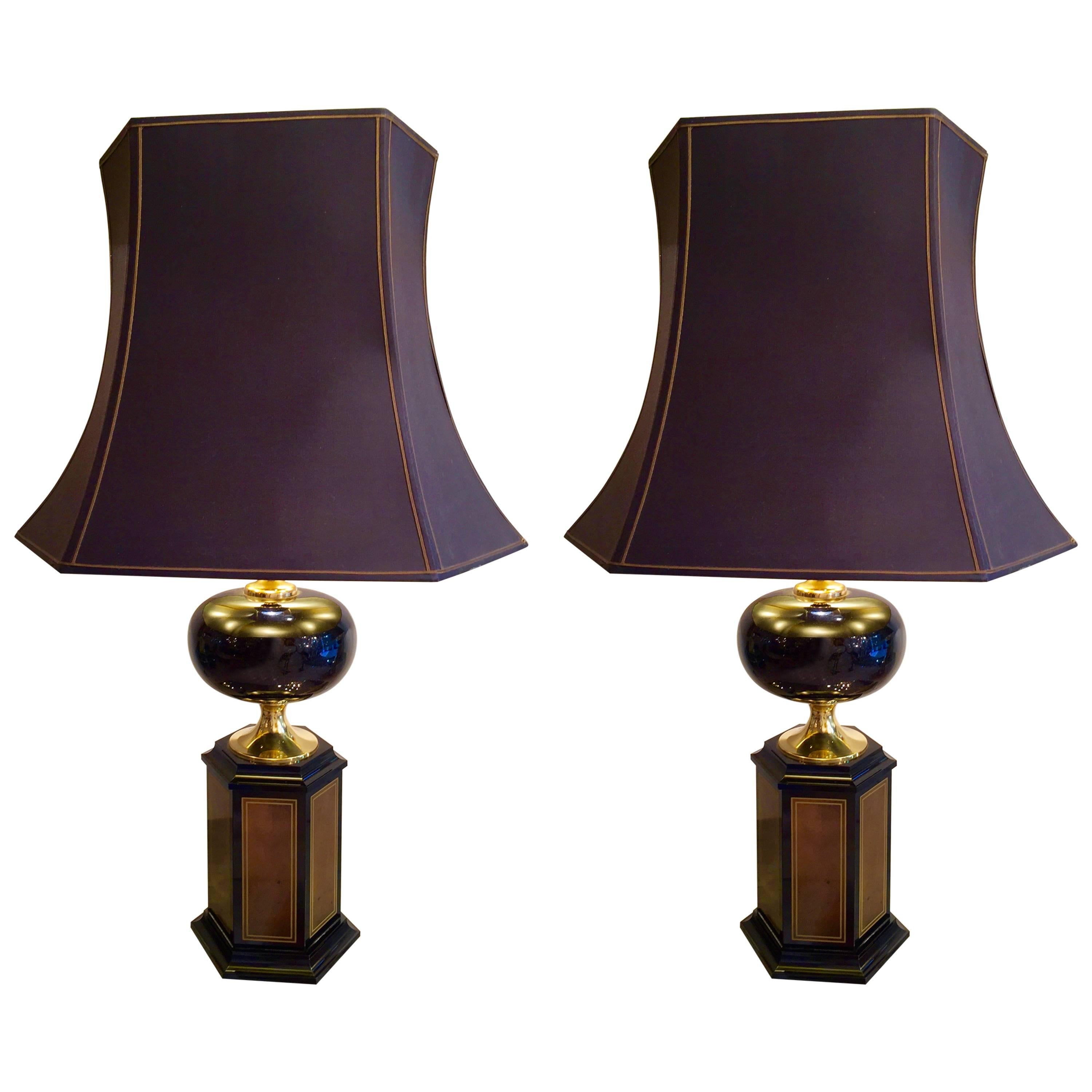 Pair of Maison Jansen Table Lamps For Sale