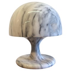 Nice Marble Table Lamp, Italy, 1970s