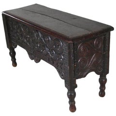 British Provincial Carved Oak Chest