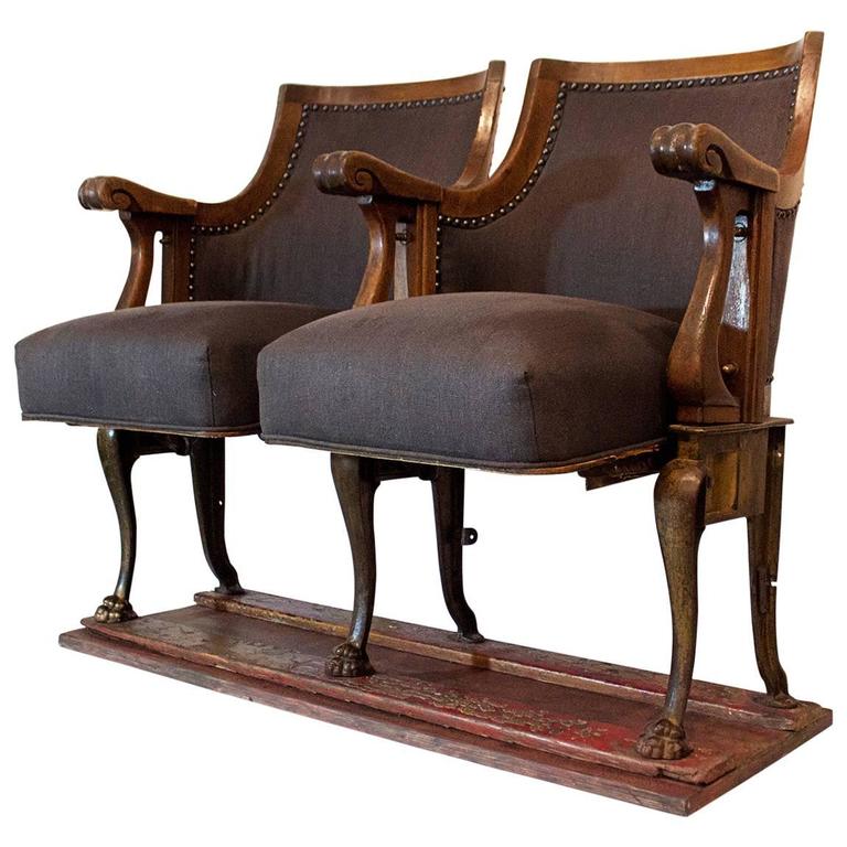 Pair of Exquisite Antique Theater Seats, 1890s at 1stDibs antique