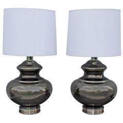 1960s Mercury Glass Table Lamps 5