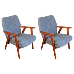 Pair of Vintage Teak Lounge Chairs