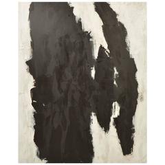 Untitled Black and White Abstract Signed Original Painting