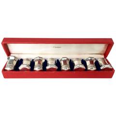 Cartier Sterling Salt and Pepper Shakers, Set of Four