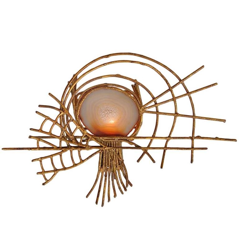 Sculptural Wall Light by P. Moerenhout, circa 1960s at 1stDibs