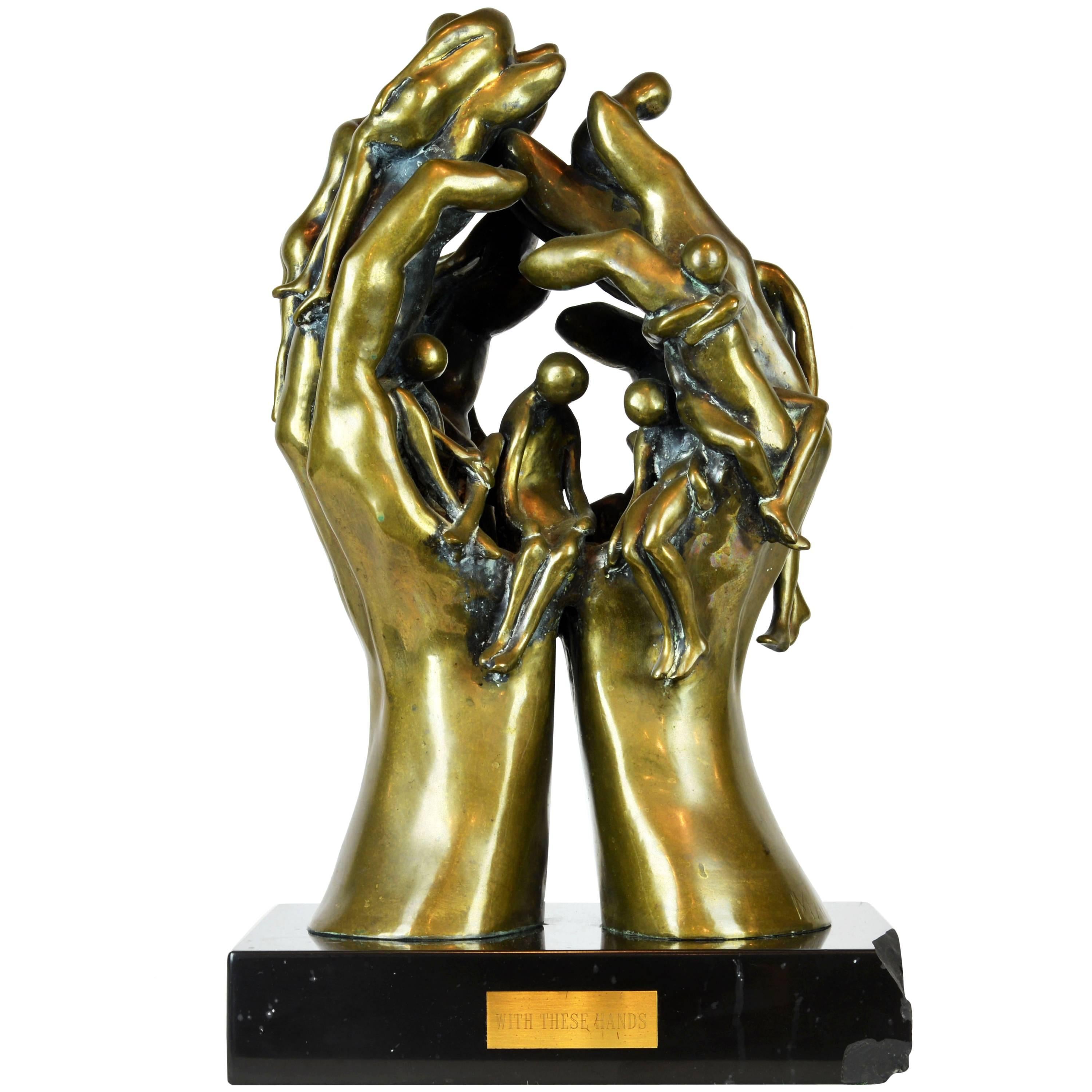 Mid-Century Modern Bronze Sculpture by Arthur Marshak, Florida