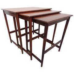 Vintage, 1960 Danish Teak Nesting Tables 6