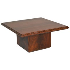 Frank Lloyd Wright Coffee Table  Heritage Henredon Taliesin Mahogany, 1955