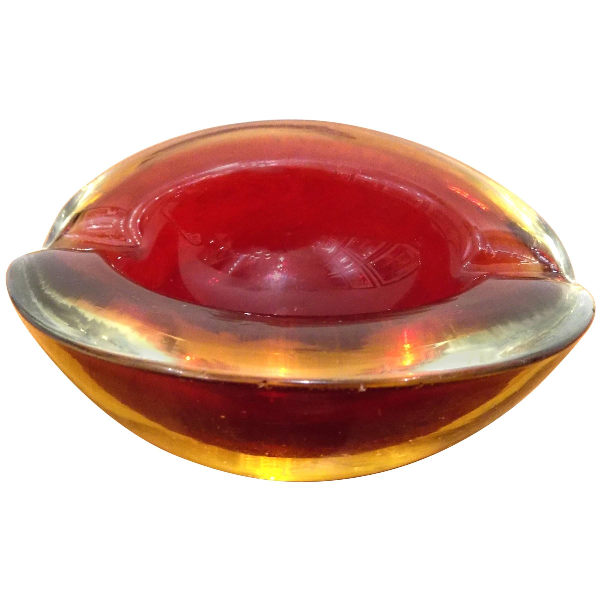 Italian Murano Ashtray Late 20th Century For Sale