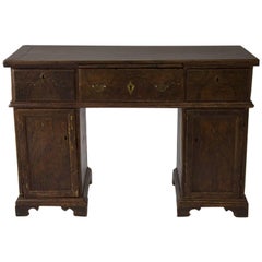 Antique Grain-Painted English Pine Kneehole Desk from Collection of Michael S. Smith
