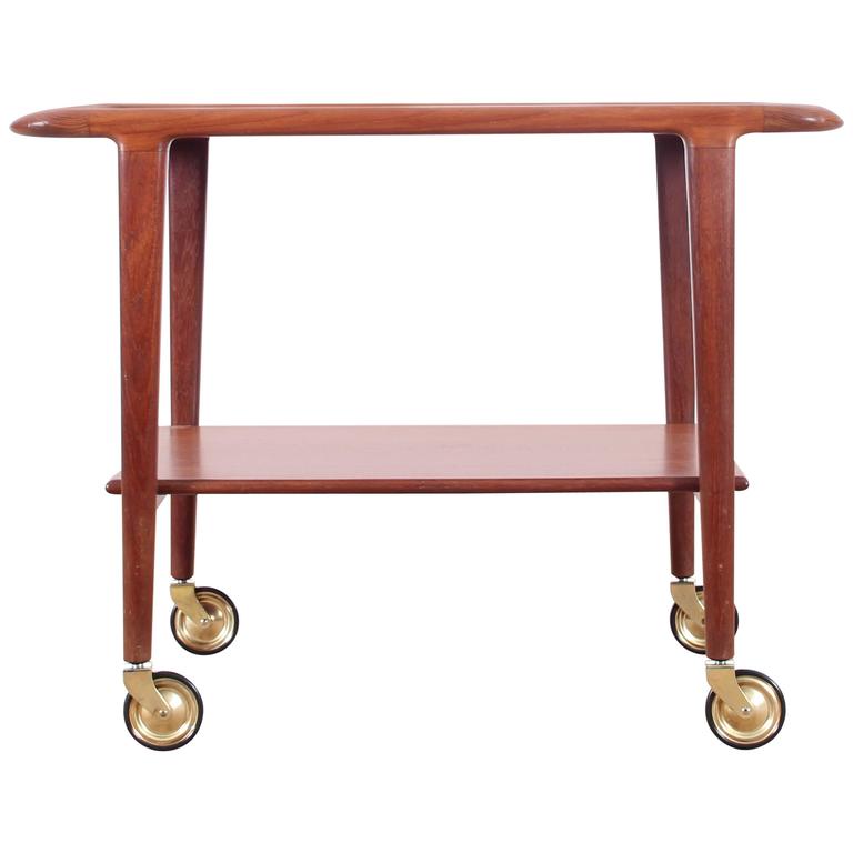 Teak Trolley Coffee Table Designed By Niels O Møller At 1stdibs Teak Trolley Coffee Table Designed By Niels O Møller For