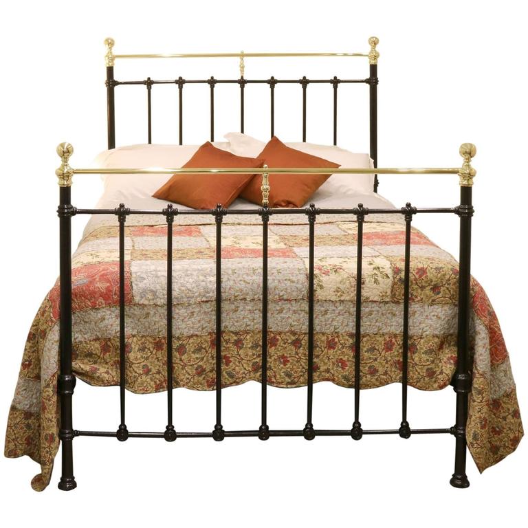 Double Brass and Iron Bed, MD42 at 1stDibs