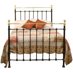 Antique Double Brass and Iron Bed, MD42
