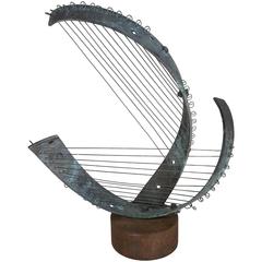 Modernist Industrial Bronze Sculpture, Manner of Noguchi, Bertoia, Arp 8