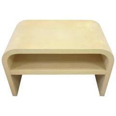Vintage Modern Waterfall Table in the Style of Karl Springer, 1980s 8