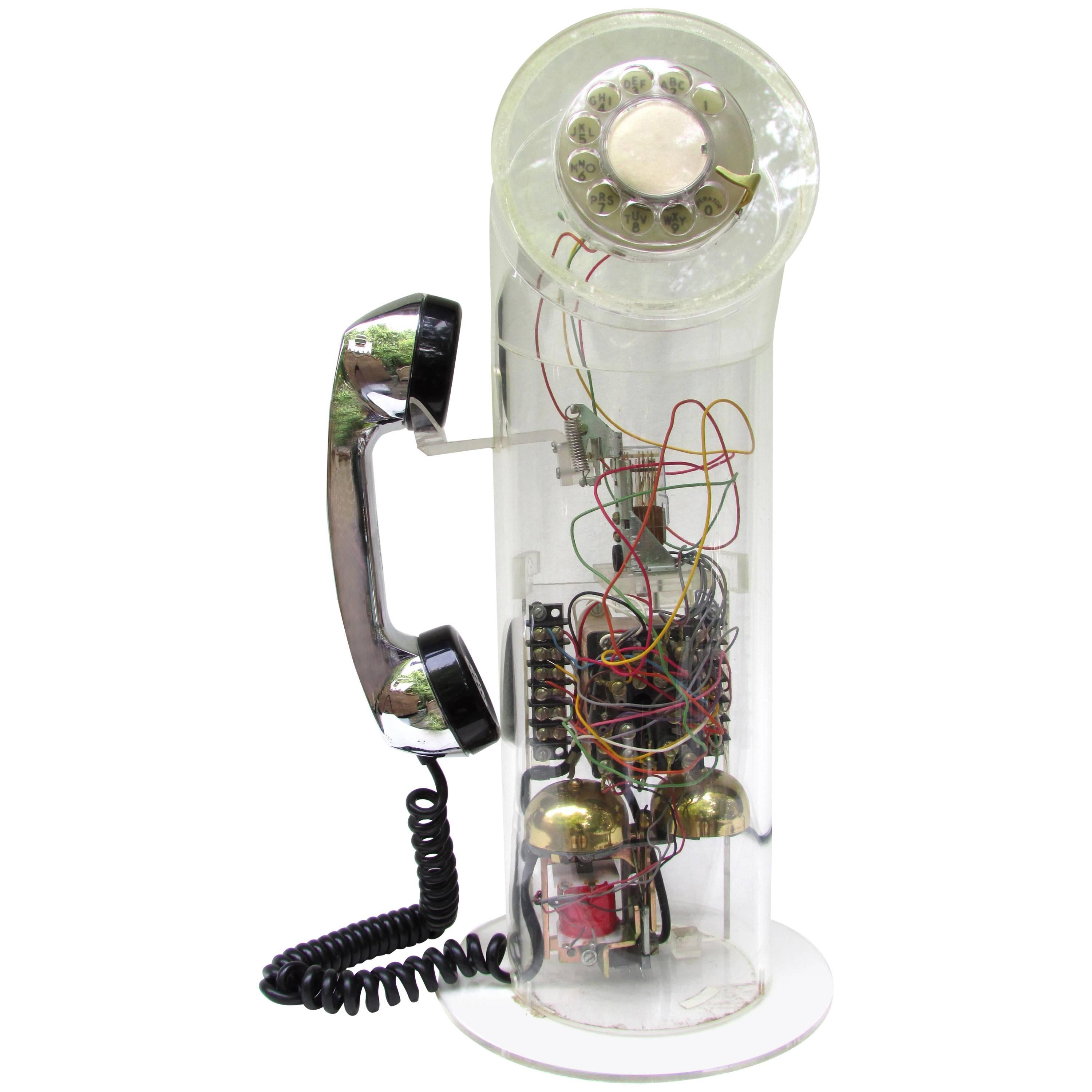 Lucite Tube Telephone