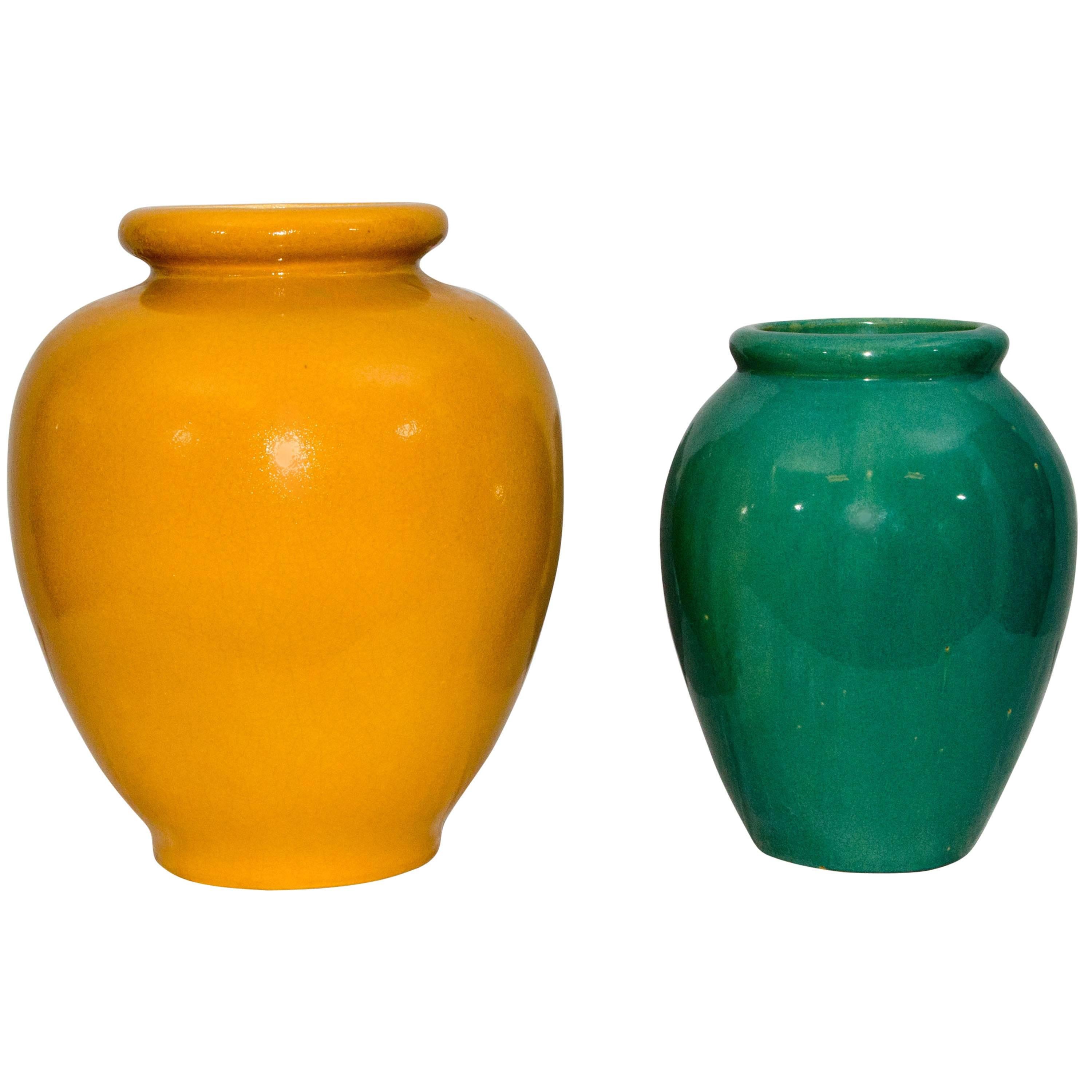Pair of Bauer Style Garden Pots, Urns For Sale