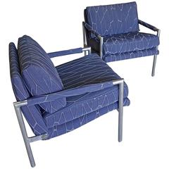 Sleek Lounge Chairs in The Style of Harvey Probber C.1960
s Sleek Lounge Chairs in The Style of Harvey Probber C.1960
s