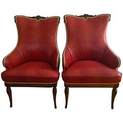 Pair of Classic Grosfeld House Chairs in Shagreen