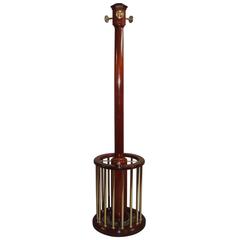 Early 20th Century Mahogany and Chrome Circular Hall Stand 12