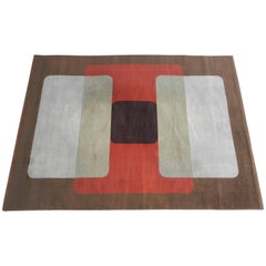 Grand tapis en laine de 1970