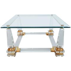 French Coffee Table Maison Jansen Style, 1970s 1
