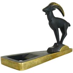 Hertha Baller Capricorn Zodiac Sign, Mid-Century Brass Bottle Opener, 1950s 3