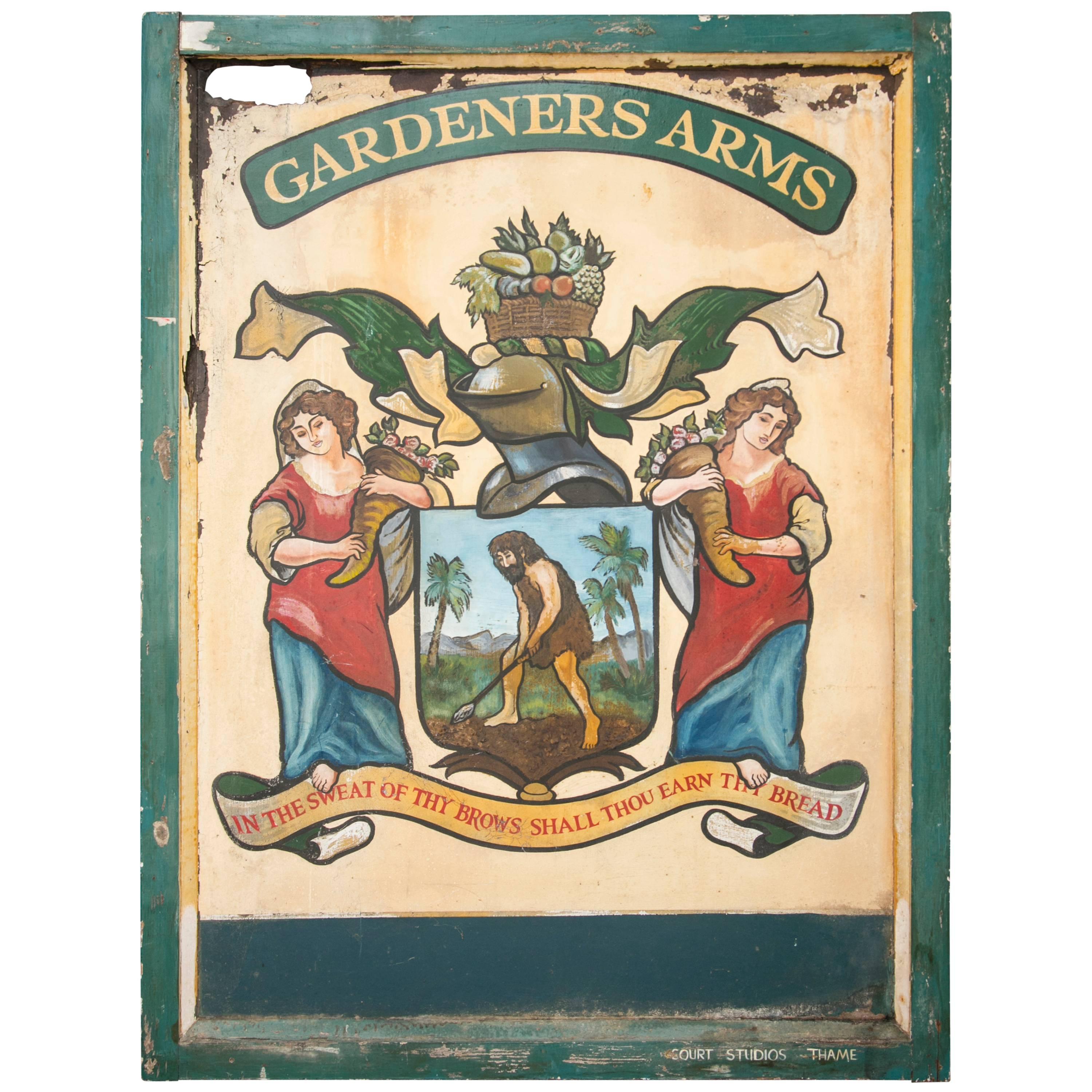 English Pub Sign "Gardeners Arms"