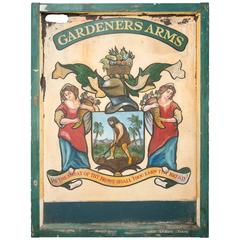 Antique English Pub Sign "Gardeners Arms"