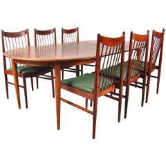 Rosewood Dining Set by Arne Vodder for Sibast, Denmark, circa 1960