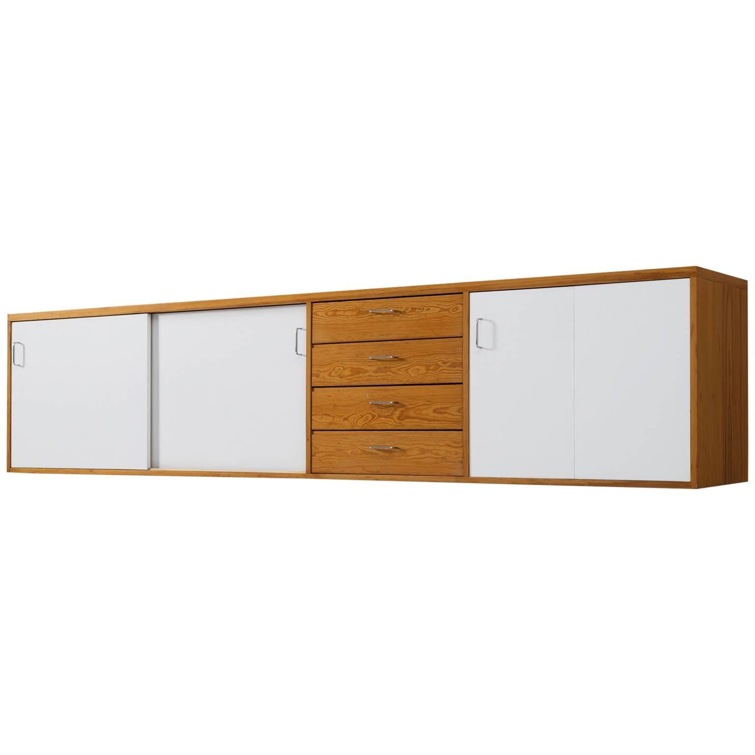 Wall-Mounted Credenza in Pine