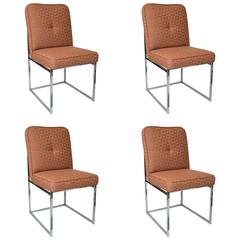 Milo Baughman for Thayer Coggin Dining Chairs Set of 4 Milo Baughman for Thayer Coggin Dining Chairs Set of 4