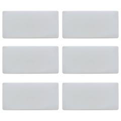 Set of Six BEGA Frosted Glass Light Brick Sconces