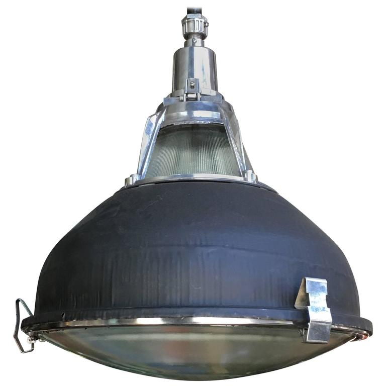 Cast Aluminum Pendant Lights With Original Glass At 1stdibs Cast Aluminum Pendant Lights With Original Glass For