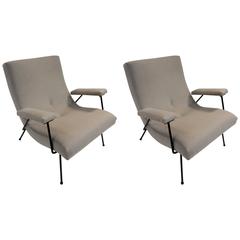   1950s Pair of Adrian Pearsall Lounge Chairs