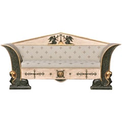Period Early 19th Century Swedish Gustavian or Russian Neoclassical Sofa