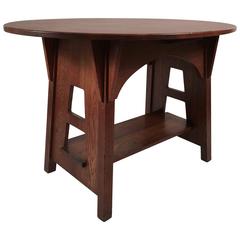 Arts & Crafts Period Turtle-Back Table by Charles Limbert, circa 1915