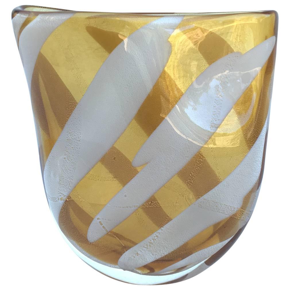 Murano Glass Vase Signed by Livio Seguso