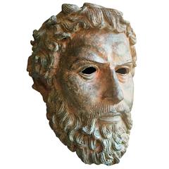 Cast Bronze, Classical Bust, after the Antique Cast Bronze, Classical Bust, after the Antique