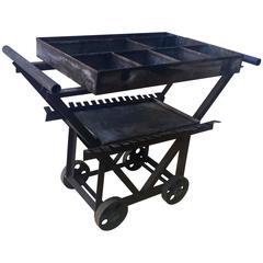 Folky Handmade Industrial Pushcart