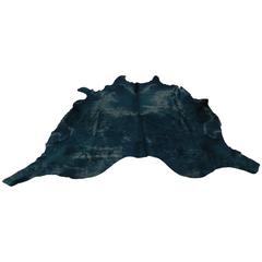 Black Brazilian Cowhide Rug