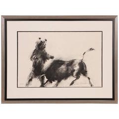 Rare Leroy Neiman 'American, 1921-2012' Print Charging Bull and Bear