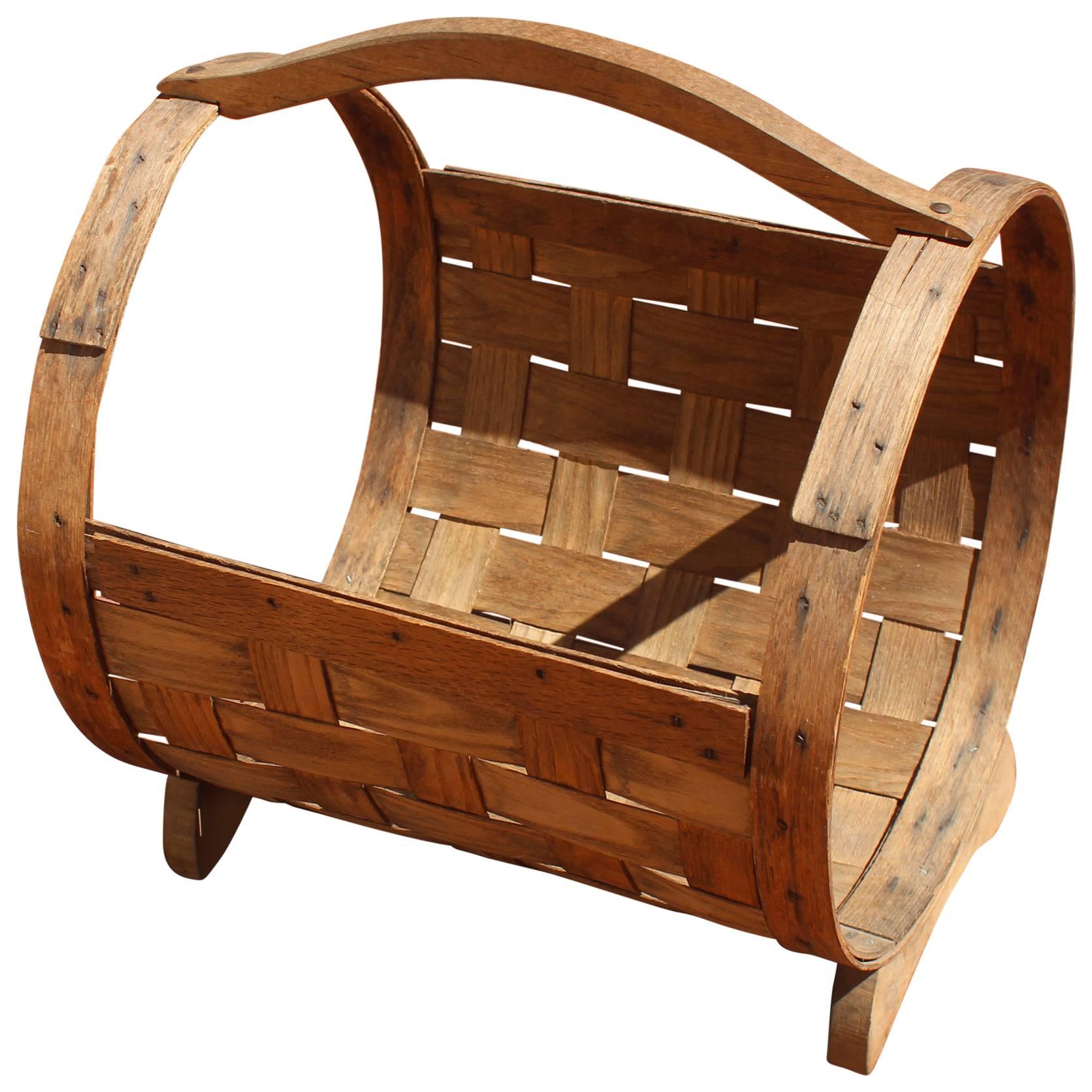 Woven Firewood Holder/Carrier For Sale