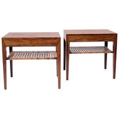 Severin Hansen, Pair of Rosewood Bedside Tables