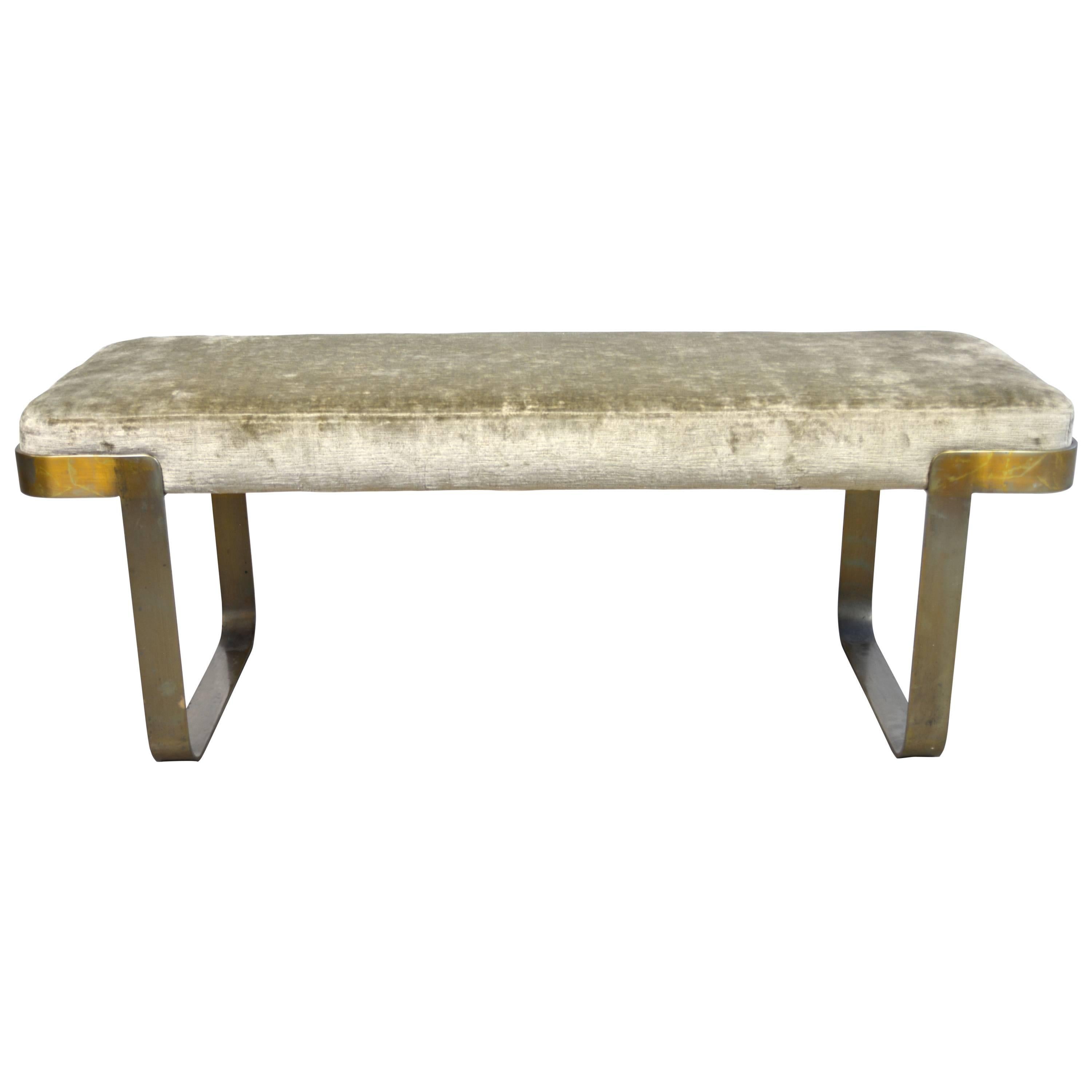 Pace Bench in Brass For Sale