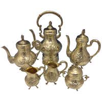 Orchid by International Sterling Silver Tea Set of Six Pieces ...